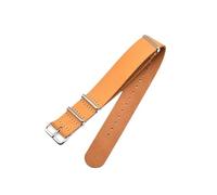 MENGXIU MENGKE Uhrenarmband, 18 mm, 20 mm, 22 mm, 24 mm, schwarze Schnalle, Uhrenzubehör(Yellow-silver buckle,20mm)