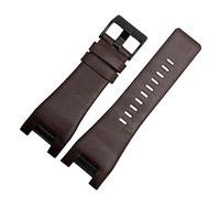 MENGXIU MENGKE Uhrenarmband Aus Echtem Leder Kompatibel Mit Diesel DZ1216 DZ1273 DZ4246 DZ4247DZ287 Uhrenarmband Herrenarmband Armbanduhren Band(BrownB black buckle)