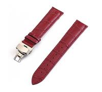 MENGXIU MENGKE Uhrenarmband Aus Echtem Leder Mit Krokoprägung, 12 Mm, 13 Mm, 14 Mm, 15 Mm, 16 Mm, 17 Mm, 18 Mm, 19 Mm, 20 Mm, 21 Mm, 22 Mm, 24 Mm(Purple,22mm)