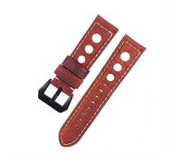 MENGXIU MENGKE Uhrenarmband aus Leder, Vintage, 20 mm, 22 mm, 24 mm, für Herren, echter Gürtel, Braun, Schwarz, 24mm, Leder, Ohne Edelstein