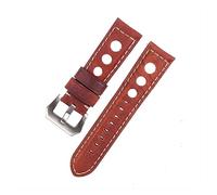 MENGXIU MENGKE Uhrenarmband aus Leder, Vintage, 20 mm, 22 mm, 24 mm, für Herren, echter Gürtel, Braun, Schwarz, 20mm, Leder, Ohne Edelstein