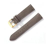 MENGXIU MENGKE Uhrenarmband Mit Palmenmuster, Oberschicht Aus Kalbsleder, 18 Mm, 20 Mm, 22 Mm, 24 Mm, Echtes Leder-Uhrenarmband-Zubehör(Elephant gray gold,20mm)