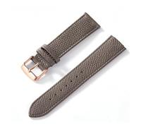 MENGXIU MENGKE Uhrenarmband Mit Palmenmuster, Oberschicht Aus Kalbsleder, 18 Mm, 20 Mm, 22 Mm, 24 Mm, Echtes Leder-Uhrenarmband-Zubehör(Elephant gray rose,22mm)