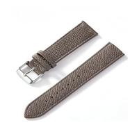 MENGXIU MENGKE Uhrenarmband Mit Palmenmuster, Oberschicht Aus Kalbsleder, 18 Mm, 20 Mm, 22 Mm, 24 Mm, Echtes Leder-Uhrenarmband-Zubehör(Elephant gray,14mm)