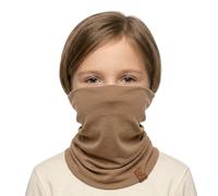 menique Kinder 100% Merino Schlauchschal Kinderschal, Beige