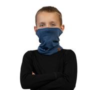 menique Kinder Merino Schlauchschal - 100% Merinowolle Loop Schal, Halstuch, Halswärmer, Kinderschal Winter, Atmungsaktiv Dünner Fleece Loop, Mädchen Jungen fur Skifahren & Outdoor, Denim