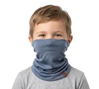menique Kinder Merino Schlauchschal - 100% Merinowolle Loop Schal, Halstuch, Halswärmer, Kinderschal Winter, Atmungsaktiv Dünner Fleece Loop, Mädchen Jungen fur Skifahren & Outdoor, Hellblau