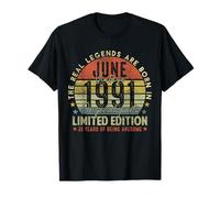 Mens 35th Birthday Legends June 1996 Vintage 35 Years Old T-Shirt