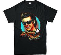 Men's Ace Ventura Alrighty Then! T-Shirt, Jim Carrey American Actor Sunset Funny Tops 3XL