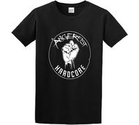 Men's Angerfist Hardcore Techno Gabber MOH Dutch Rave Scene Terror Music Raver Design Cotton T Shirt Black XXL