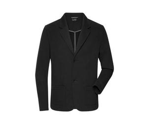 Men's Business Blazer Klassischer Sweatblazer in angenehmer French-Terry Qualität schwarz, Gr. L