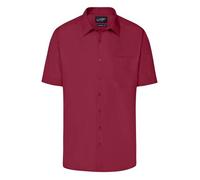 Business Hemd kurzarm "JN644" - James & Nicholson Wine XXL