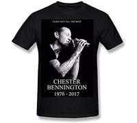 Men's Chester Bennington O Neck T Shirt Size XL