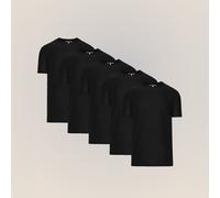 Men's Essentials Black Shirt 5-Pack - Schwarz / 3XL