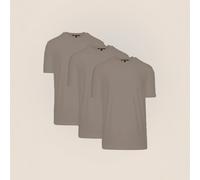 Men's Essentials Greige Shirt 3-Pack - BraunGrau / 3XL