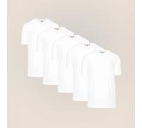 Men's Essentials White Shirt 5-Pack - Weiß / 3XL