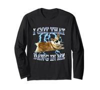 Mens Funny Heavy Metal Got That Dawg In Me Corgi Dog Lover Langarmshirt