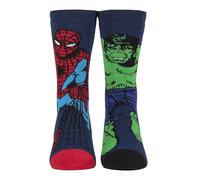 Mens Hulk Socken | Heat Holders Lite | Novelty Marvel Thermosocken für Winter - Hulk/Spiderman EU 39 - 45
