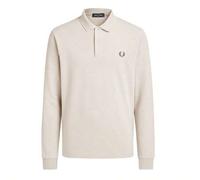Men's Long Sleeve Polo Shirt Beige