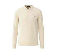 Men's Long Sleeve Polo Shirt Beige