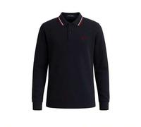 Men's Long Sleeve Polo Shirt Navy