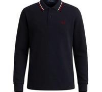 Men's Long Sleeve Polo Shirt Navy Blue