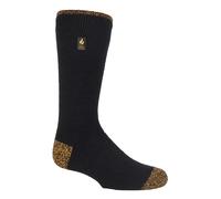 Mens Long Thermal Work Socks | Heat Holders | Thick Knee High Heavy Duty Socks | Boot Socks for Winter - Black EU 39 - 45