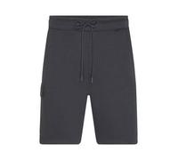 Men's Lounge Shorts Modische, kurze Sweat-Hose aus BIO-Baumwolle im Cargo-Style grau, Gr. L