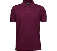 Tee Jays Schweres Herren Luxus Piqué Stretch Polo 1405 wine XL