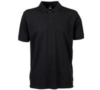 Tee Jays Poloshirt Herren TJ1405 – Luxus Stretch, kurzarm – Schwarz 4XL