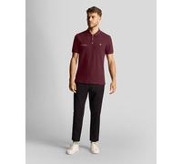 Men's Lyle and Scott Plain Polo Shirt Co-Ordinates Print in Burgundy M