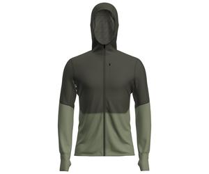 Men's Merino 200 Realfleece Descender L/S Zip Hoodie Fleecejacke - Icebreaker Loden / Lichen M