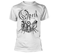 Men's Opeth 'Scorpion Logo' T-Shirt White XL