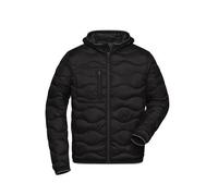Men's Padded Jacket Gesteppte Jacke mit DuPont™ Sorona® Wattierung (nachwachsender, pflanzlicher Rohstoff) schwarz, Gr.