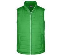 Men's Padded Vest Leichte, wattierte Steppweste grün, Gr. L