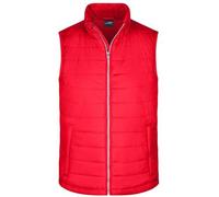 Men's Padded Vest Leichte, wattierte Steppweste rot, Gr. XL
