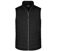 Men's Padded Vest Leichte, wattierte Steppweste schwarz, Gr. S