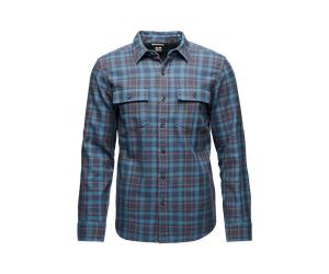 Men's Project Twill Long Sleeve Shirt, Herren - Black Diamond 9645-Laurel Green-Charcoal M