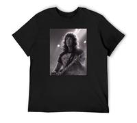 Men's Stranger Metal Concern Eddie Munson T Shirts Things Steve Cotton Clothes Leisure Short Sleeve Tee Shirt Original T-Shirts Black M