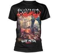 Mens T-Shirt Exhumed Gore Metal Redux Short Sleeve Crewneck Tee Black XL