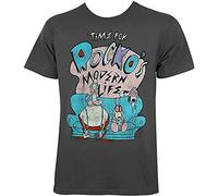 Men's T-Shirt Rockos Modern Life Time for Rocko Mens Black M