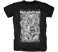 Men's T-Shirt Short Sleeve Shirt Heaven Shall Burn Rock Tee Hiphop Shirts Black 3XL