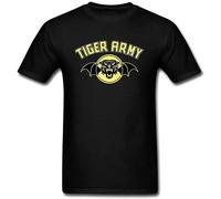 Men's Tiger Army Logo T Shirt Black L