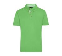Men's Traditional Polo Klassisches Polo im Trachtenlook grün/weiß, Gr. 3XL