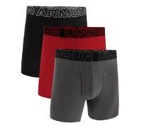 Under Armour Men's Performance Cotton 6" 3 Pack Solid Boxer Briefs