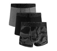 UNDER ARMOUR Herren Boxershorts, 3er Pack - Performance Tech Trunks - Novelty 3'', Camouflage, Stretch Schwarz/Grau XL