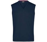 Men's V-Neck Pullunder Klassischer Baumwoll-Pullunder blau, Gr. L