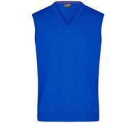 Men's V-Neck Pullunder Klassischer Baumwoll-Pullunder blau, Gr. M