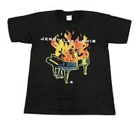 Men's VTG 1994 Jerry Lee Lewis Great Balls of Fire Double Sided Graphic Rock T-Shirt Black Size M