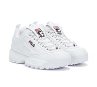 Mens Womens Fila Disruptor II Premium Trainer - (Weiß) EU 37,5 / UK 4,5